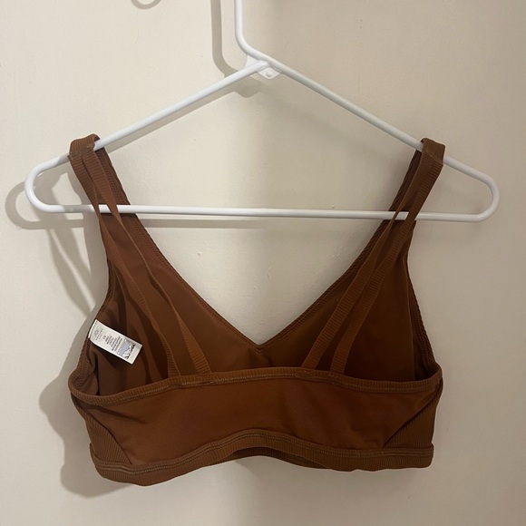 Brown Ribbed Sportsbra - Picture 2 of 9